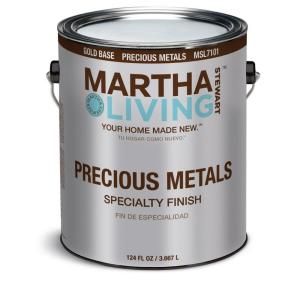 Martha Stewart Living 1 gal. Gold Semi Gloss Precious Metals Specialty Finish MSL7101 01