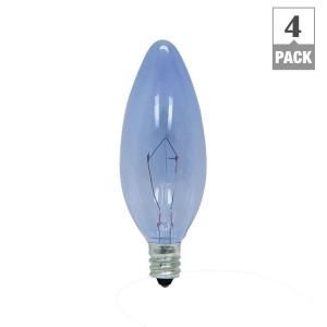 GE Reveal 60 Watt Multi Use Blunt Tip Decorative Incandescent Light Bulb (4 Pack) 60BC10RV/CF4 TP5