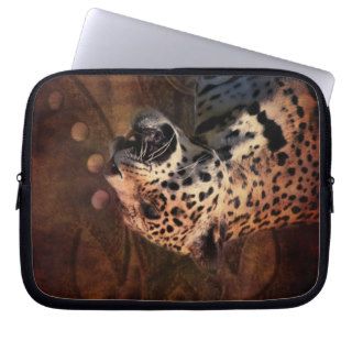 modern fashion wild leopard laptop computer sleeve
