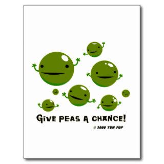 Give Peas a Chance Postcards