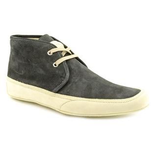 Emma Hope's Shoes Men's 'Low Chukka' Black Leather Boots Boots