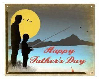 Dad Father's day gift sign / fishing pole vintage retro mancave decor 277  Decorative Plaques  