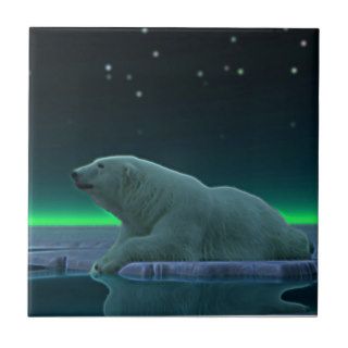 Ice Edge Polar Bear Tile