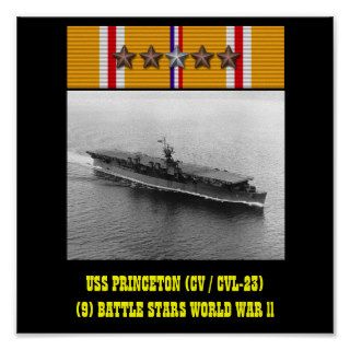 USS PRINCETON (CV / CVL 23) POSTER