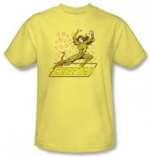 DC Comics The Cheetah Yellow Adult Shirt DCO308 AT Clothing