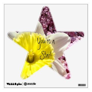 You're a Star wall decal Star shape Daffodil