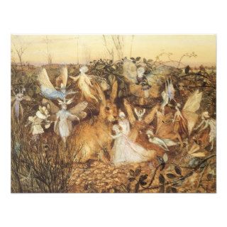 Vintage Fairy Tales, Rabbit Among the Fairies Invite