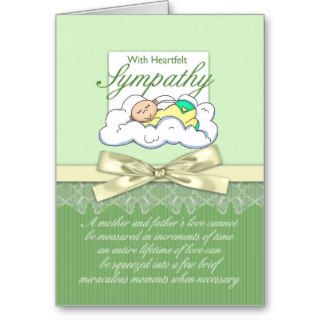 Sympathy Loss Of Premature Baby / Loss Of Infant Cards