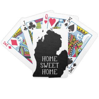 Home Sweet Home Michigan Bicycle Poker Deck