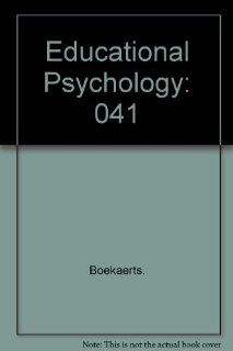 Educational Psychology Boekaerts 9780863779091 Books