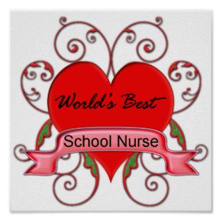 World's Best School Nurse Posters