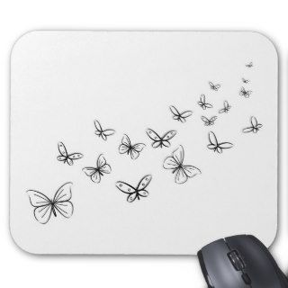 Butterflies Dancing Across the Page Mouse Pads
