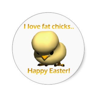 I Love Fat Chicks Stickers