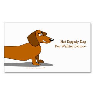 Dachshund Cartoon Dog Business Card Template