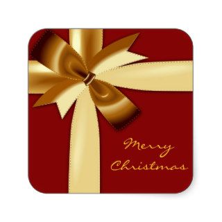 Holiday Gift Wrap Square Sticker