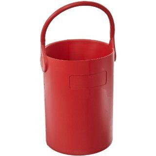 Eagle Thermoplastics B 100 Thermoplastic Safety Bottle Tote Carrier, Red, 16" Height Science Lab Bottles