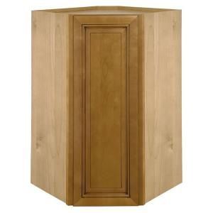 Home Decorators Collection Assembled 24x30x24 in. Wall Angle Corner Cabinet in Lewiston Toffee Glaze WA2430R LTG