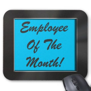 Employee Of The Month Metal Look Frame Mousepad