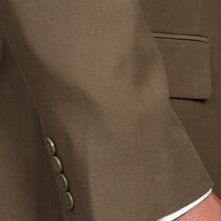Men's Solid Taupe 2 button Suit Suits