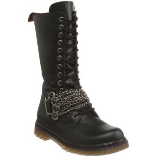 Demonia Men's 'Disorder 301' Black Chained Motorcycle Boots Demonia Boots