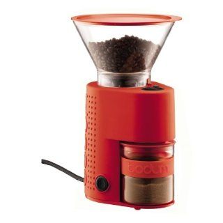 Bodum BISTRO electric coffee grinder red 10903 294 Power Coffee Grinders Kitchen & Dining
