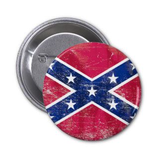 Vintage Confederate Flag Pinback Buttons