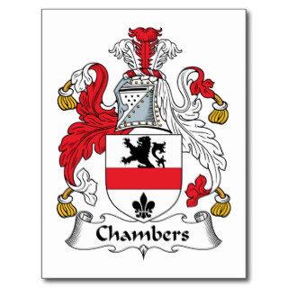 Chambers Family Crest Post Card