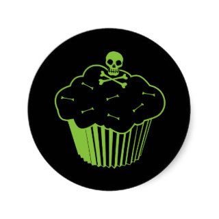 Poison Cupcake Stickers