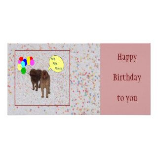 Happy Birthday   Dogs singing Photo Cards