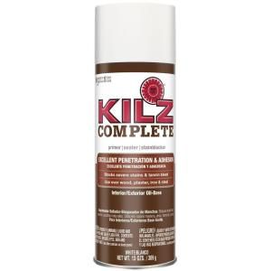 KILZ COMPLETE 13 oz. White Oil Based Interior/Exterior Primer, Sealer and Stain Blocker Aerosol L101348