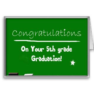 Congratulations 5th grade Graduation Greeting Cards