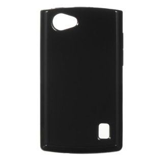 Black TPU Protector Case for LG Optimus M+ / MS695 Cell Phones & Accessories