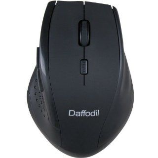Daffodil WMS328B Wireless Optical Mouse 2.4GHz   Cordless 5 Button PC Mouse with Scrollwheel and Adjustable Sensitivity (MAX DPI 1600)   For Laptop / Netbook / Desktop Computers   Supported by Microsoft Windows (8 / 7 / XP / Vista) and Apple MAC (OS X +)