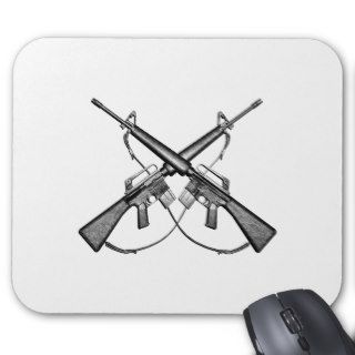 M16 rifle mouse pads