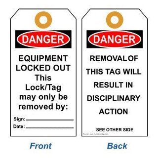 Equipment Locked Out This Lock Tag Tag TAG FOD304BOD002 Lockout Tagout  Message Boards 