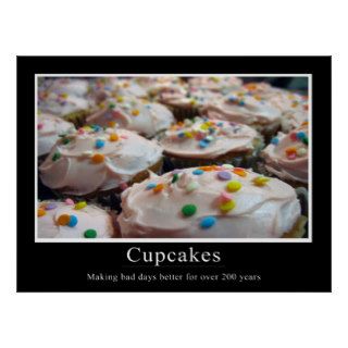 Cupcake Demotivational Style Poster