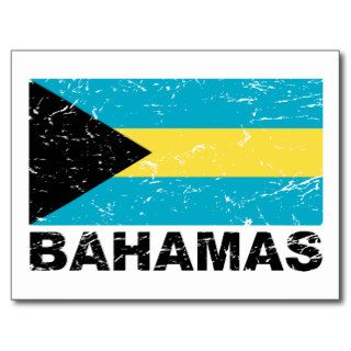 Bahamas Vintage Flag Postcards