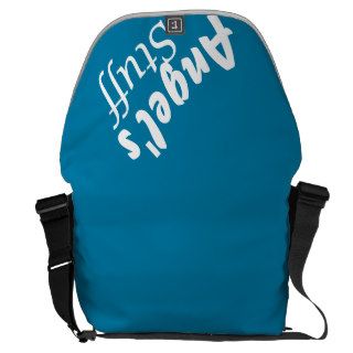 Celadon Blue Modern Customized Guy's Messenger Bag