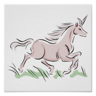 running wild pink unicorn print