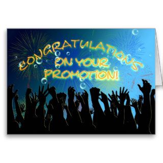 Congratulations on your promotion card