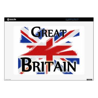 Great Britain   faded flag Decals For Laptops