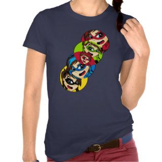 Masked Superhero Girls T Shirt