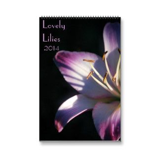 Lovely Lilies 2014 Wall Calendar