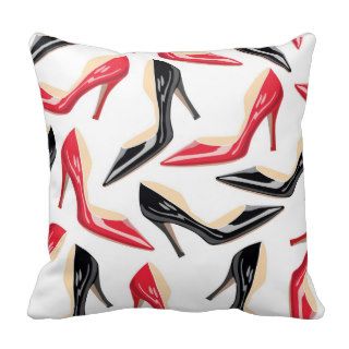 Womens Shoes High Heels Couch Throw Pillow