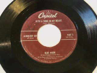 With A Song In My Heart 7" 45   Capitol   KDF 309 Music