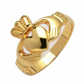 10 carat Gold Traditional Irish Gents Claddagh Ring   Delivery from Ireland within 6 9 Days Jewelry