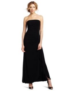 maxandcleo Women's Lisa Rouched Jersey Gown, Black, 4