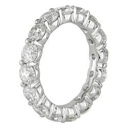 Miadora 18k White Gold 5ct TDW Certified Diamond Full Eternity Ring (G H, I1 I2) Miadora Women's Wedding Bands
