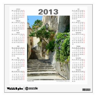 Positano 2013 calendar Wall Decal