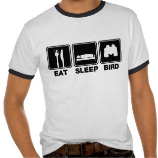 Eat Sleep Bird (bins) T Shirts
